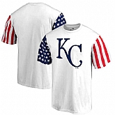 Men's Kansas City Royals Fanatics Branded Stars & Stripes T-Shirt White FengYun,baseball caps,new era cap wholesale,wholesale hats